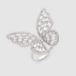 Couture Cubic Zirconia Crystal Butterfly‎ Ring